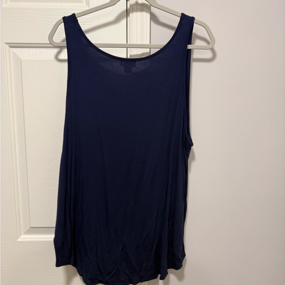 Old Navy Women's Deep Blue Tank Top - Picture 4 of 4
